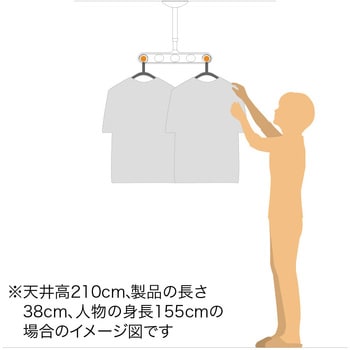 ホスクリーン 軒天用 水平アーム仕様 GIKEN(川口技研)