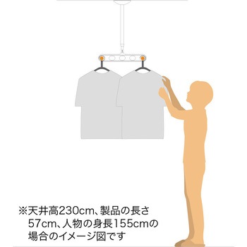 ホスクリーン 軒天用 水平アーム仕様 GIKEN(川口技研)