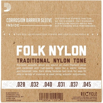 ナイロンボールエンド弦 D'Addario