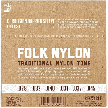 ナイロンボールエンド弦 D'Addario