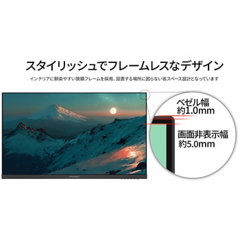 液晶ディスプレイ 24型/1920×1200/HDMI×1、DP×1/ブラック/スピーカー有/2年保証 JAPANNEXT