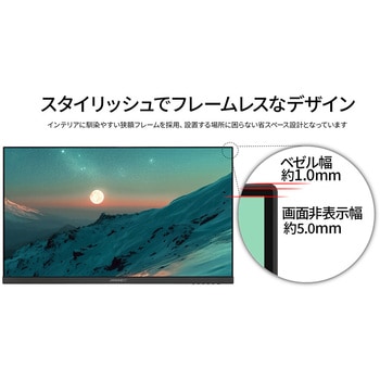 液晶ディスプレイ 24型/1920×1200/HDMI×1、DP×1、USB-C×1/ブラック/スピーカー有/2年保証 JAPANNEXT