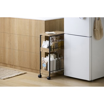 スリム目隠しワゴン 奥行39.6×高さ68cm アイリスオーヤマ