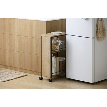 スリム目隠しワゴン 奥行39.6×高さ68cm アイリスオーヤマ