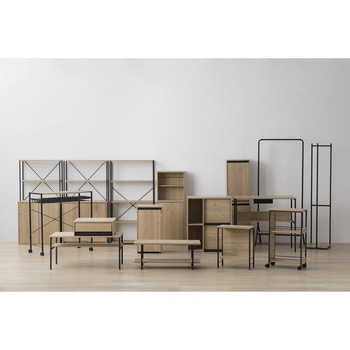 スリム目隠しワゴン 奥行39.6×高さ68cm アイリスオーヤマ