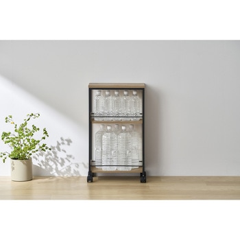 スリム目隠しワゴン 奥行39.6×高さ68cm アイリスオーヤマ