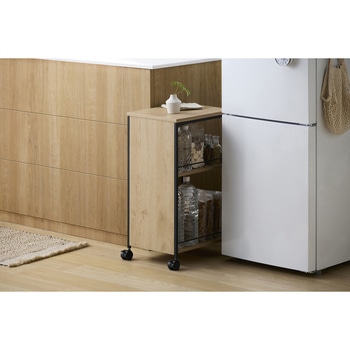 スリム目隠しワゴン 奥行39.6×高さ68cm アイリスオーヤマ