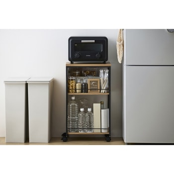 スリム目隠しワゴン 奥行39.6×高さ68cm アイリスオーヤマ