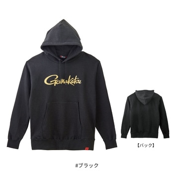 GM3790 ロゴフーディ #ブラック がまかつ Gamakatsu