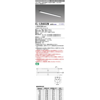 LED一体形 直付形 低温向け器具 三菱電機
