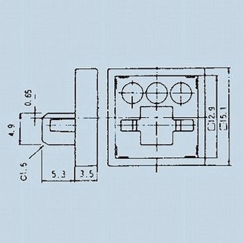 照光式押しボタンスイッチ取付枠 ニデックコンポーネンツ(旧：日本電産コパル電子)