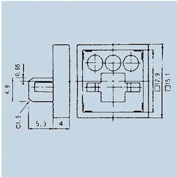 照光式押しボタンスイッチ取付枠 ニデックコンポーネンツ(旧：日本電産コパル電子)