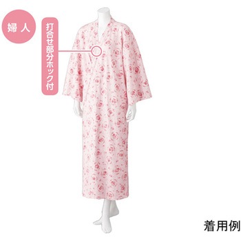 ヒモなし楽々!やわらかワンタッチねまき(婦人) 800227シリーズ ケアファッション