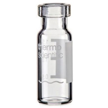 クリンプバイアル(ND11)透明 ラベル付 2mL CHCV11-10シリーズ Thermo Fisher Scientific
