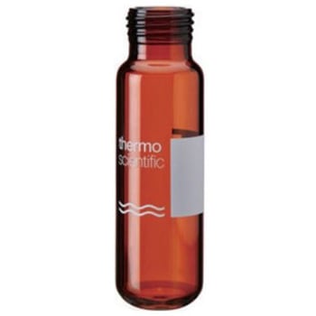 多機能オートサンプラーバイアル(ND18)ラベル付 ガラス ラウンドボトム 6ASVシリーズ Thermo Fisher Scientific
