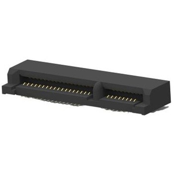 0.8mmピッチ 52極 2列 ライトアングル SMT メス カードエッジコネクタ カードエッジ 1セット 10個入 TE CONNECTIVITY