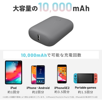 国内最小・最軽量PD対応 10000mAhモバイルバッテリー MOTTERU