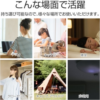 2WAYライト付き卓上扇風機 LEPLUS