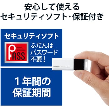 ESD-EPK0250GWH SSD 外付け ポータブル 小型 ノック式 USB3.2(Gen1