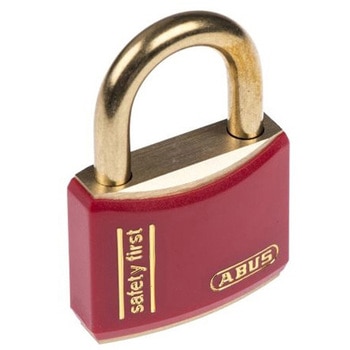 Abus 安全用南京錠 パドロック 真鍮 赤 ABUS