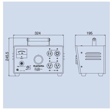 AC85-100V→AC145V/1.5KVA スライダックトランス エスコ