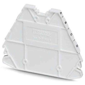 DINレール取付用端子アクセサリ エンドカバー D-PTRV 4 WHシリーズ 1袋 10個入 フエニックス・コンタクト