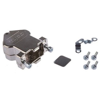 D-Sub バックシェエル Amplimite HD-20 シリーズ 9 極 E シルバー - TE Connectivity Japan(旧:TYCOELECTRONICS(タイコエレクトロニクス))