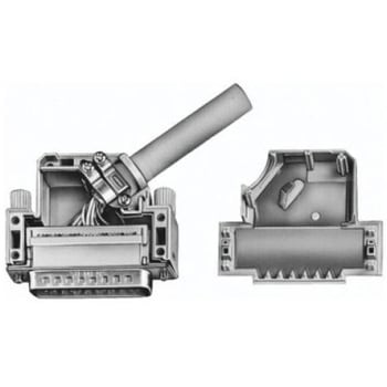 D-Sub バックシェエル AMPLIMITE シリーズ 37 極 DC グレー 1セット 15個入 TE CONNECTIVITY