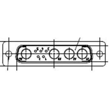 D-subコネクタ 5極 オス パネルマウント 1箱 50個入 FCT - A MOLEX COMPANY