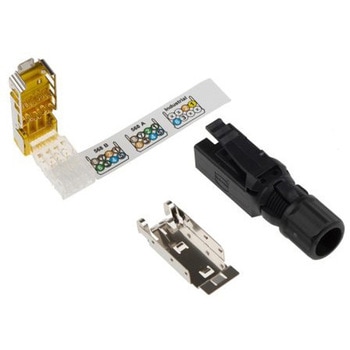 Harting RJ45 モジュラーコネクタ オス RJ45コネクタ ケーブルマウント Cat6 ハーティング