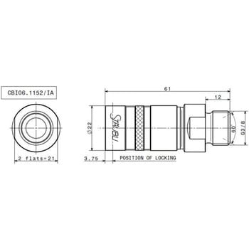 CBI06ソケット オネジ STAUBLI