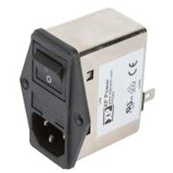 IECインレット 1ヒューズ 2極 ネジ 4A 264 V ac XP POWER