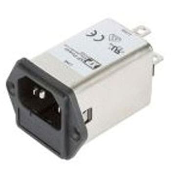 IECインレット 1ヒューズ ネジ 10A 264 V ac XP POWER
