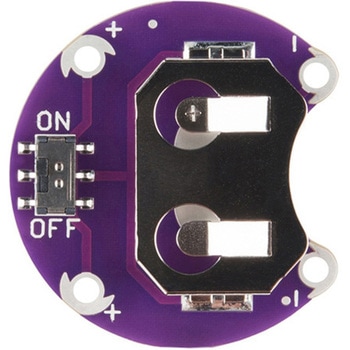 LilyPadコイン型電池ホルダー スイッチ付き SPARKFUN