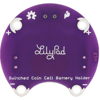 LilyPadコイン型電池ホルダー スイッチ付き SPARKFUN
