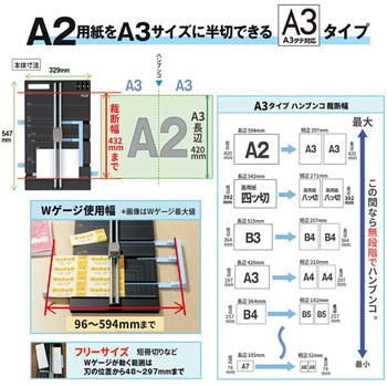 スライドカッター ハンブンコ PLUS(プラス)[文具]