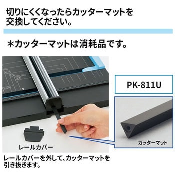スライドカッター ハンブンコ カッターマット プラス(文具)