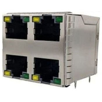 RJ45 モジュラーコネクタ メス RJ45コネクタ PCBマウント Cat5e 1セット 180個入 AMPHENOL