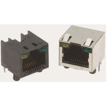 RJ45 モジュラーコネクタ メス RJ45コネクタ スルーホール AMPHENOL