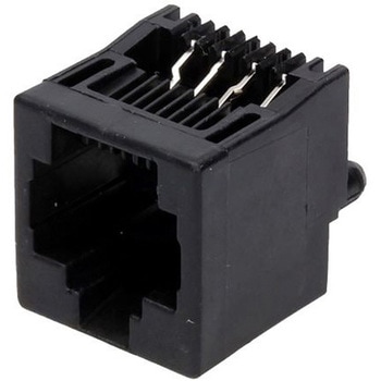 RJ45ソケット メス スルーホール Cat3 TE CONNECTIVITY