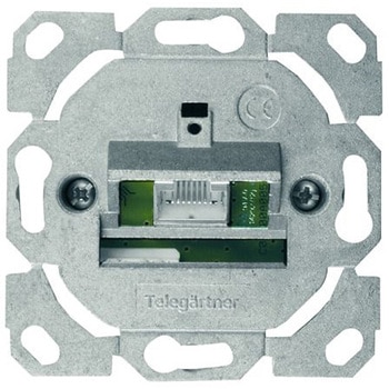 Single Outlet AMJ45 8/8 K Up/0 Cat.6A wi Telegartner