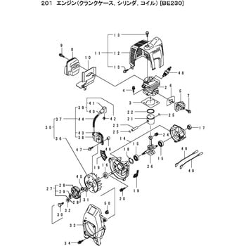 267174 BCS23M エンジン クランクケース、シリンダ、コイル部品 コイル