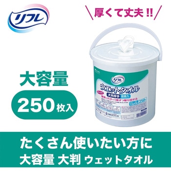 ウエットタオル大判厚手 250枚入 リブドゥコーポレーション