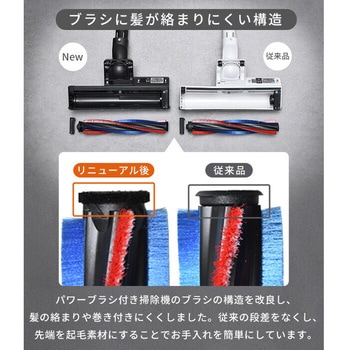 コードレス 掃除機 紙パック クリーナー 立てかけ スタンド セット パワーブラシ 充電式 超軽量 YAMAZEN(山善)