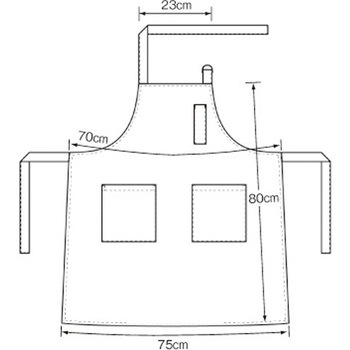 胸当てエプロン KAZEN