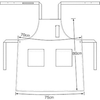 胸当てエプロン KAZEN