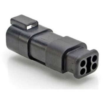 ケーブルコネクタ 4極 オス レセプタクル 1袋 5個入 - AMPHENOL