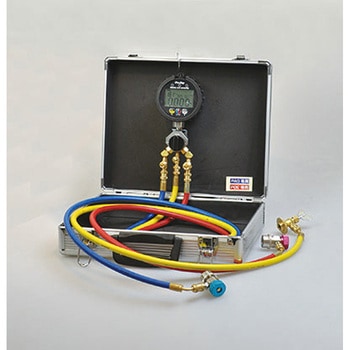 R134a用デジタルディテクターマニホールドゲージセット - プロステップ