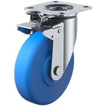 J2K型 自在車(MCナイロン車輪・ダブルベアリング) 旋回固定式 ユーエイキャスター