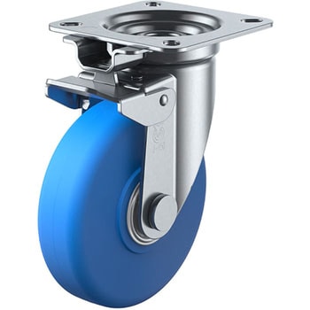 JK型 自在車(MCナイロン車輪・ダブルベアリング)旋回固定式 ユーエイキャスター